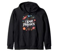 Amo la Fisica, Il Design dell'esplorazione Celeste Felpa con Cappuccio