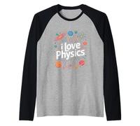 Amo la Fisica, Il Design dell'esplorazione Celeste Maglia con Maniche Raglan