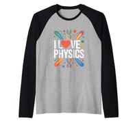 Amo la Fisica Passione scientifica Maglia con Maniche Raglan