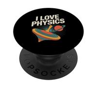 Amo la fisica, scienza retrò, arte spaziale PopSockets PopGrip Adesivo