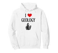 Amo la Geologia I Cuore Geologia Scienziato Amante della Scienza Felpa con Cappuccio