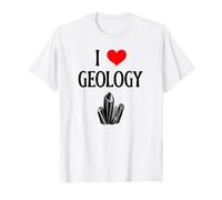 Amo la Geologia I Cuore Geologia Scienziato Amante della Scienza Maglietta
