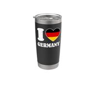 Amo La Germania I Love Germany Bicchiere termico in acciaio inox doppia parete