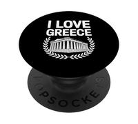 Amo la Grecia Amante dell'architettura antica PopSockets PopGrip Adesivo