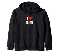 Amo la Grecia Sunshine Vacanze estive Felpa con Cappuccio