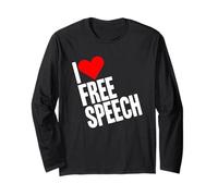 Amo la libertà di parola Libertà di parola Maglia a Manica