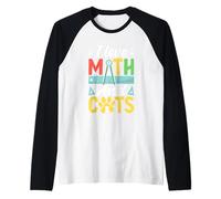 Amo la matematica e i gatti Maglia con Maniche Raglan