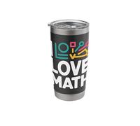 Amo la matematica Geometria Amanti Algebra Bicchiere termico in acciaio inox doppia parete