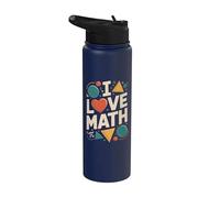 Amo la matematica, la geometria, l'algebra Pi Stainless Steel Insulated Water Bottle