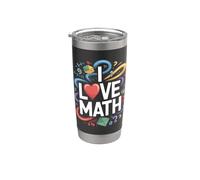 Amo la matematica per appassionati di numeri geometrici Bicchiere termico in acciaio inox doppia parete