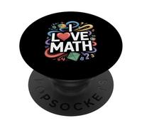Amo la matematica per appassionati di numeri geometrici PopSockets PopGrip Adesivo