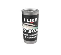 Amo la mia barca Mi piace la mia barca e forse 3 persone Bicchiere termico in acciaio inox doppia parete