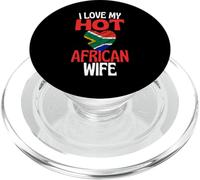 Amo la mia calda moglie africana divertente relazione africana PopSockets PopGrip per MagSafe