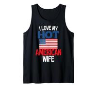 Amo la mia Calda Moglie Americana Divertente relazione Americana Canotta