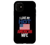 Amo la mia calda moglie americana divertente relazione americana Custodia per iPhone 11