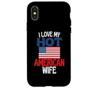 Amo la mia calda moglie americana divertente relazione americana Custodia per iPhone X/XS