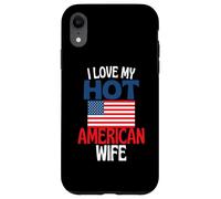Amo la mia calda moglie americana divertente relazione americana Custodia per iPhone XR