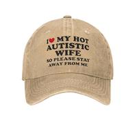 Amo la mia Calda Moglie autistica, Quindi per Favore stai Lontano da Me Berretto da Baseball Cappello da Camionista a Molla Cappelli di Alta qualità Cappelli da Baseball Unisex