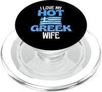 Amo la mia calda moglie greca divertente relazione in Grecia PopSockets PopGrip per MagSafe
