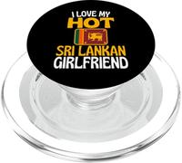 Amo la mia calda ragazza dello Sri Lanka divertente Sri Lanka PopSockets PopGrip per MagSafe