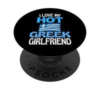 Amo la mia calda ragazza greca Divertente relazione in Grecia PopSockets PopGrip Adesivo