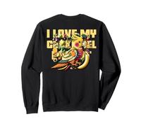 Amo la mia calopsite - Pappagallo fruttato colorato Felpa