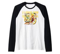 Amo la mia calopsite - Pappagallo fruttato colorato Maglia con Maniche Raglan