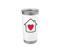 Amo la mia Casa Bicchiere termico in acciaio inox doppia parete