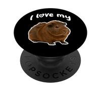 Amo la mia cavia abissina PopSockets PopGrip Adesivo