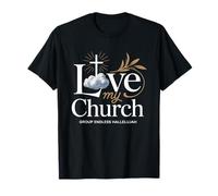 Amo la mia Chiesa Cross Christian Streetwear Maglietta