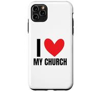 Amo la mia Chiesa Pastore Congregazione Ministro cristiano Dio Custodia per iPhone 11 Pro Max