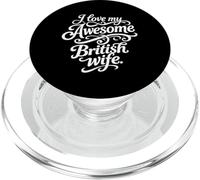 Amo la mia impressionante moglie britannica citazione PopSockets PopGrip per MagSafe