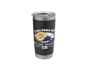 Amo la mia lucida lumaca da cantina Bicchiere termico in acciaio inox doppia parete