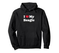 Amo la mia Mamma Beagle Proud Beagle Felpa con Cappuccio
