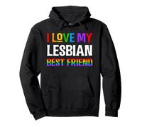 Amo la Mia Migliore Amica Lesbica Arcobaleno LGBQT Gay Pride Mese Felpa con Cappuccio