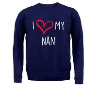 Amo La Mia Nonna - Felpa Adulta - Nanna Nanny Gran Granny Nonna Madri