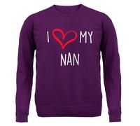Amo La Mia Nonna - Felpa Adulta - Nanna Nanny Gran Granny Nonna Madri