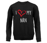 Amo La Mia Nonna - Felpa Adulta - Nanna Nanny Gran Granny Nonna Madri