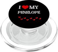 Amo la mia Penelope, cuore la mia Penelope PopSockets PopGrip per MagSafe