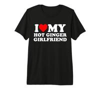 Amo la mia Ragazza allo Zenzero I Heart My Redhead GF Maglietta Premium