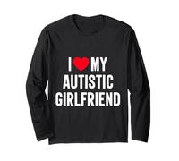 Amo la mia ragazza autistica Heart Love Maglia a Manica