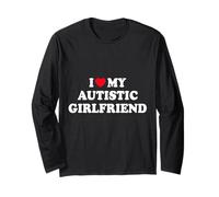 Amo la mia ragazza autistica Heart Love Maglia a Manica