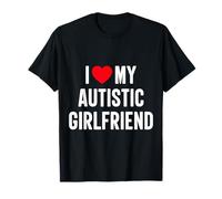 Amo la mia ragazza autistica Heart Love Maglietta