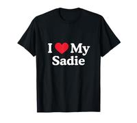 Amo la mia Sadie Heart Sadie Love Sadie Maglietta