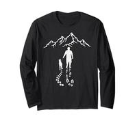 Amo la montagna e il mio cane terapia natura escursionista Maglia a Manica