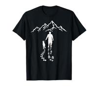 Amo la montagna e il mio cane terapia natura escursionista Maglietta