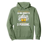 amo la montagna la mia birretta e forse 3 persone Felpa con Cappuccio