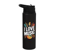 Amo la musica, Expression Entusiast Melody Stainless Steel Insulated Water Bottle