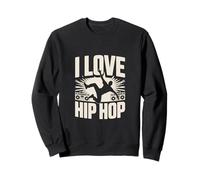 Amo la Musica Hip Hop Urban Street Dance Felpa