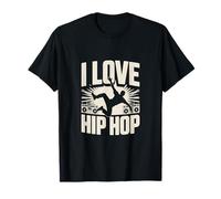 Amo la Musica Hip Hop Urban Street Dance Maglietta